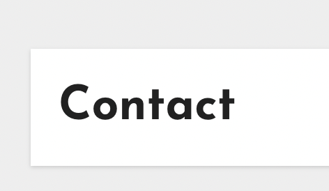Contact