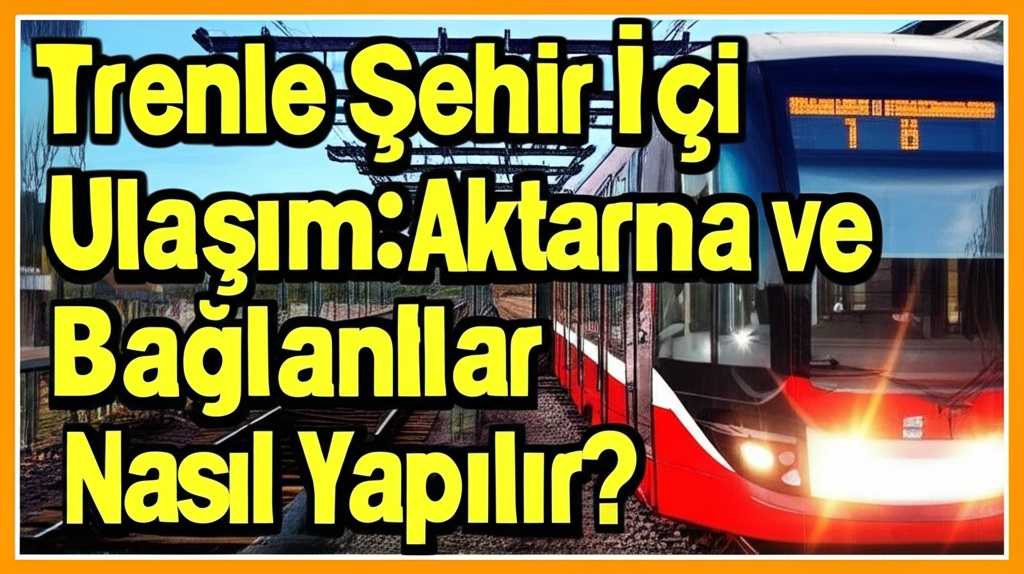 Trenle Şehir İçi Ulaşım: Aktarma ve Bağlantılar Nasıl Yapılır?